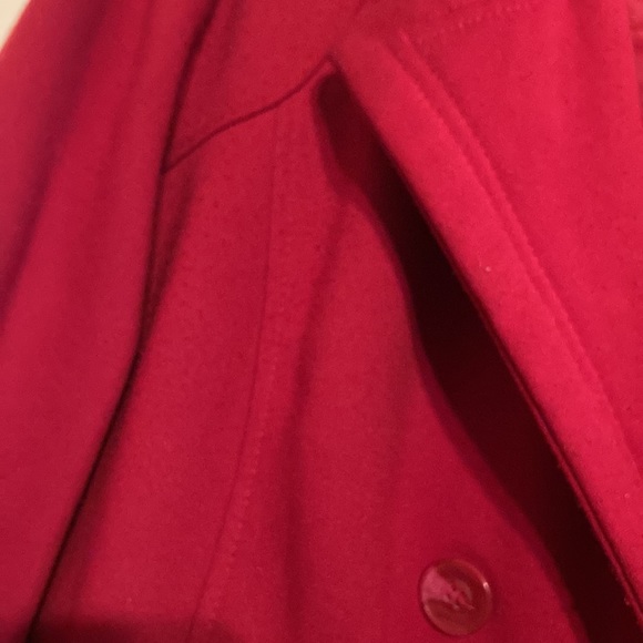 Red double breasted jacket coat New York Yoki - Picture 3 of 5